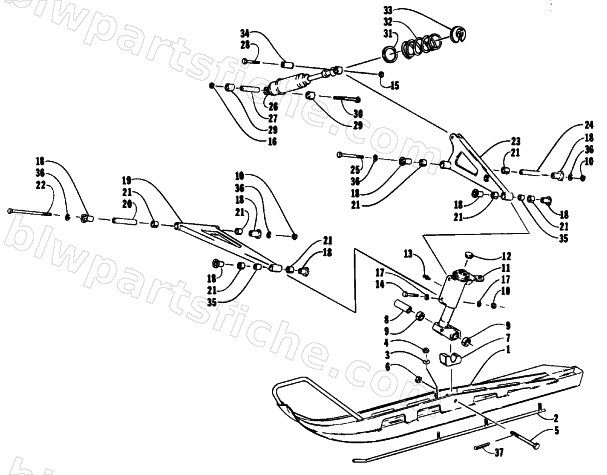 SKI AND FRONT SUSPENSION diagram