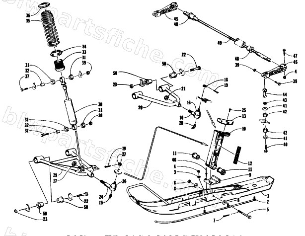 SKI AND FRONT SUSPENSION diagram