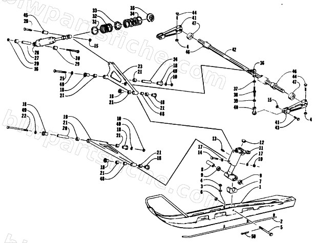 SKI AND FRONT SUSPENSION diagram