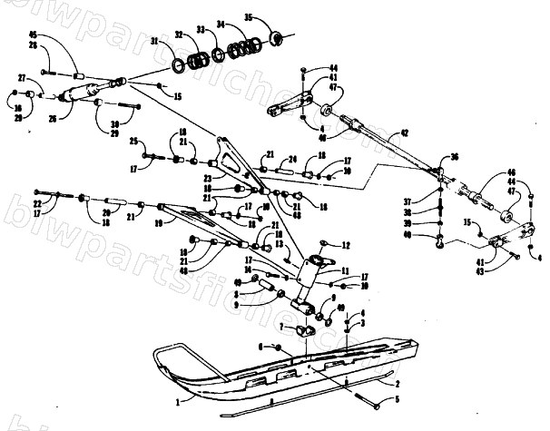 SKI AND FRONT SUSPENSION diagram