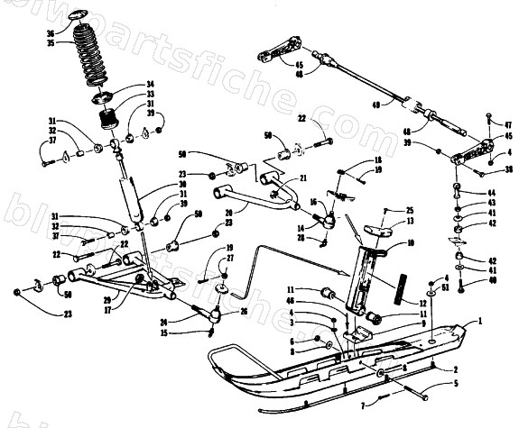 SKI AND FRONT SUSPENSION diagram