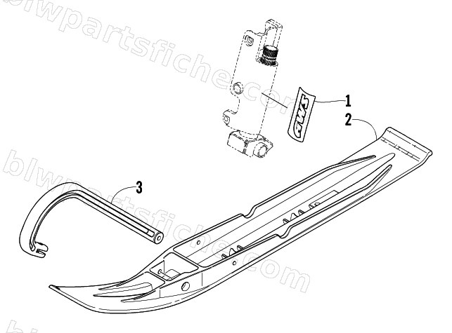SKI AND SPINDLE DECAL diagram
