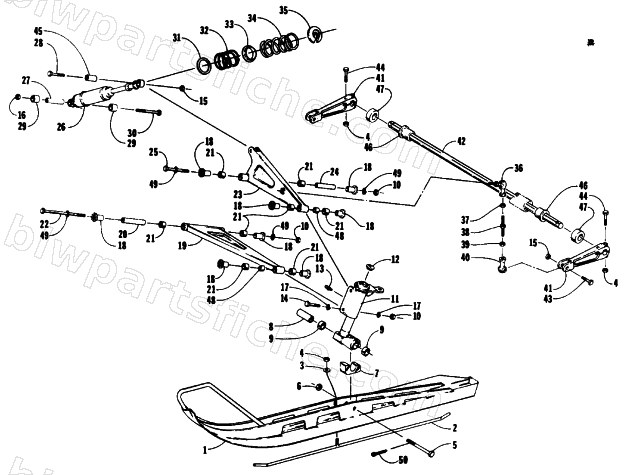 SKI & FRONT SUSPENSION diagram