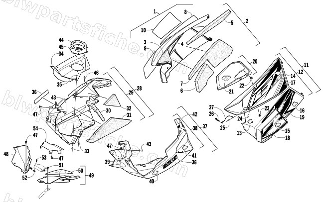 SKID PLATE AND SIDE PANEL ASSEMBLY diagram