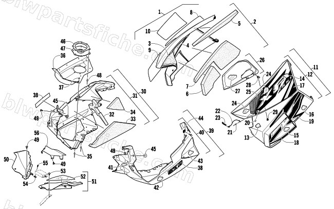 SKID PLATE AND SIDE PANEL ASSEMBLY diagram