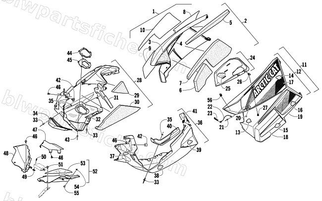 SKID PLATE AND SIDE PANEL ASSEMBLY diagram