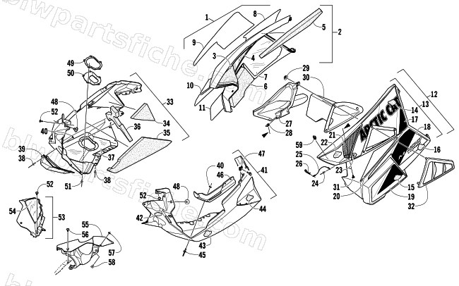 SKID PLATE AND SIDE PANEL ASSEMBLY diagram