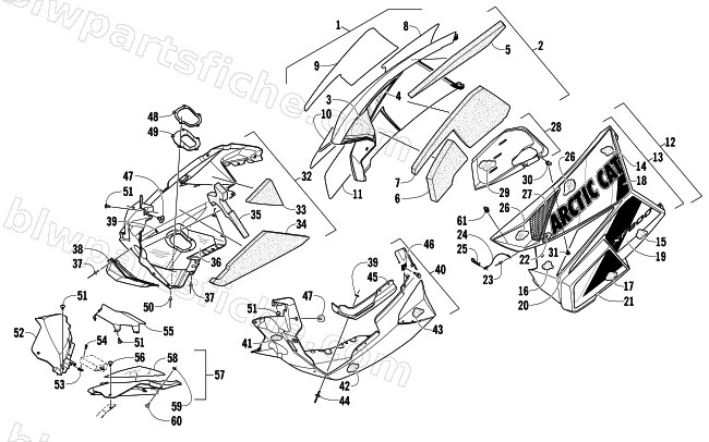 SKID PLATE AND SIDE PANEL ASSEMBLY diagram
