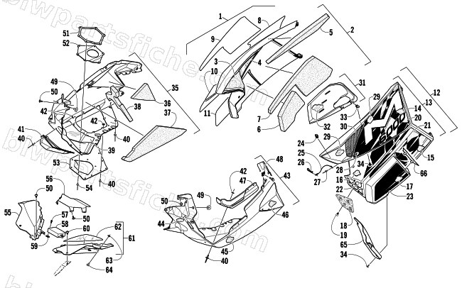 SKID PLATE AND SIDE PANEL ASSEMBLY diagram