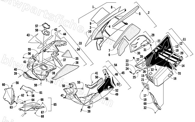 SKID PLATE AND SIDE PANEL ASSEMBLY diagram