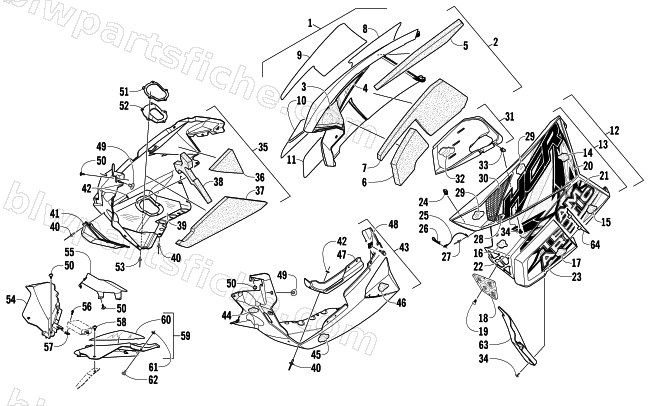 SKID PLATE AND SIDE PANEL ASSEMBLY diagram