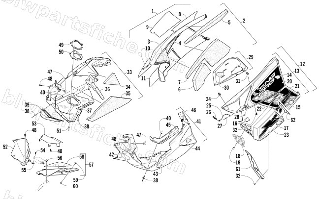 SKID PLATE AND SIDE PANEL ASSEMBLY diagram