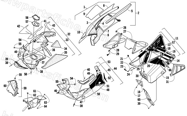 SKID PLATE AND SIDE PANEL ASSEMBLY diagram