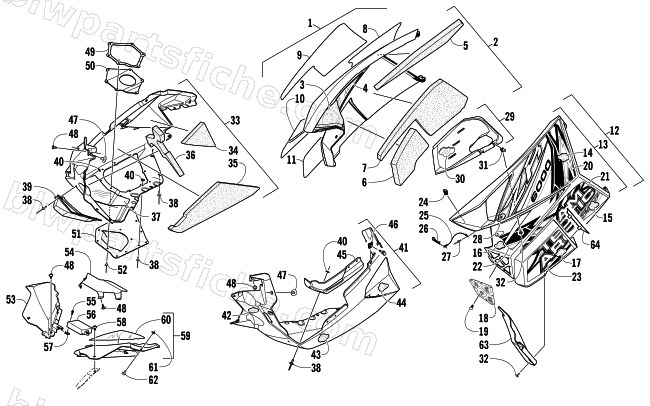 SKID PLATE AND SIDE PANEL ASSEMBLY diagram