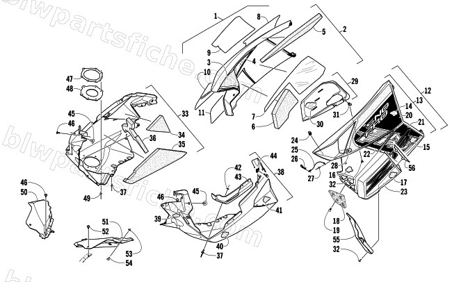 SKID PLATE AND SIDE PANEL ASSEMBLY diagram