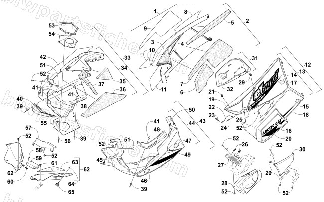 SKID PLATE AND SIDE PANEL ASSEMBLY diagram
