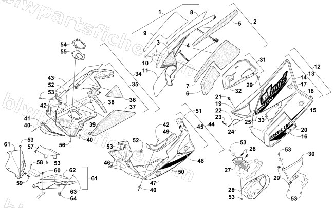 SKID PLATE AND SIDE PANEL ASSEMBLY diagram