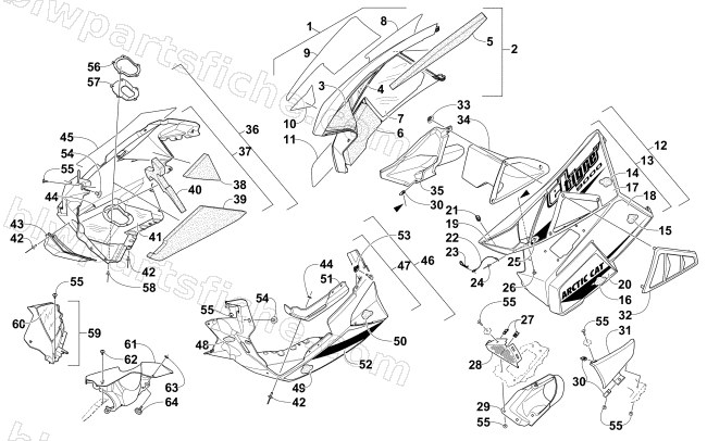 SKID PLATE AND SIDE PANEL ASSEMBLY diagram