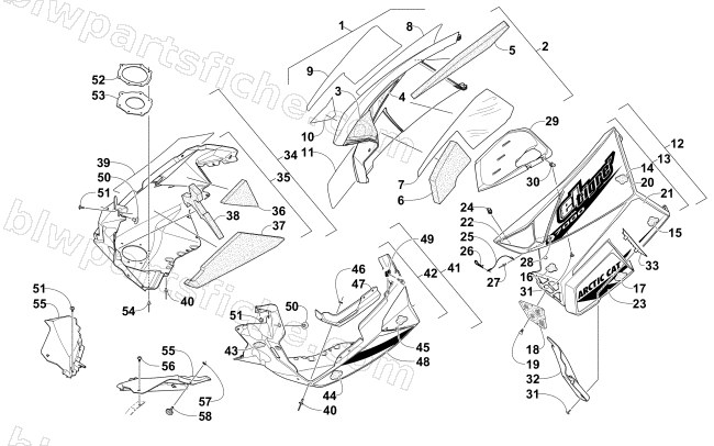 SKID PLATE AND SIDE PANEL ASSEMBLY diagram