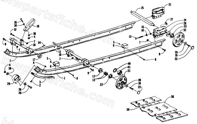 SLIDE RAIL AND TRACK ASSEMBLIES diagram