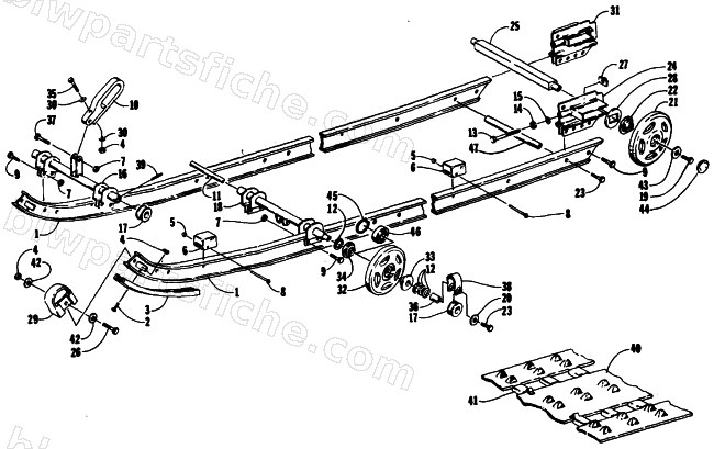 SLIDE RAIL AND TRACK ASSEMBLIES diagram