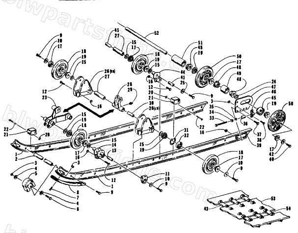 SLIDE RAIL AND TRACK ASSEMBLY diagram