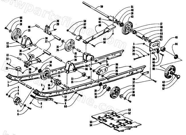 SLIDE RAIL AND TRACK ASSEMBLY diagram