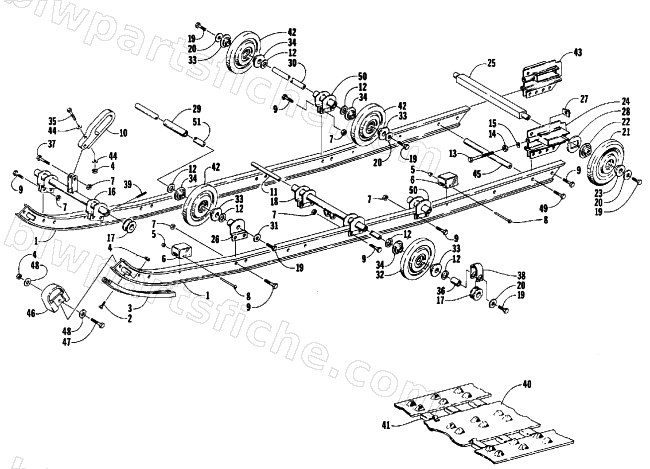 SLIDE RAIL AND TRACK ASSEMBLY diagram