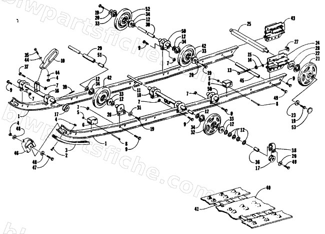 SLIDE RAIL AND TRACK ASSEMBLY diagram