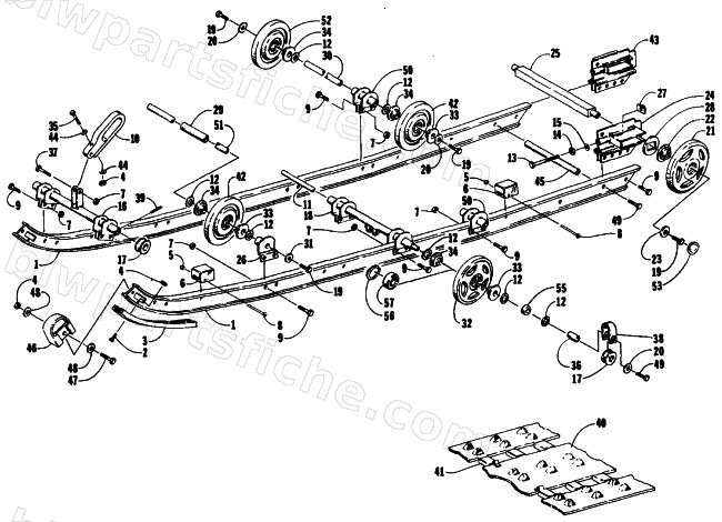 SLIDE RAIL AND TRACK ASSEMBLY diagram