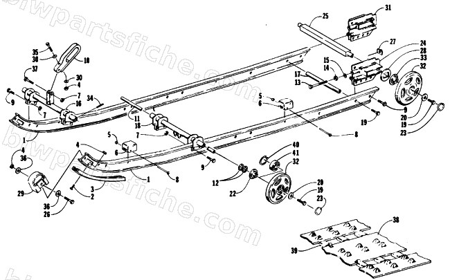 SLIDE RAIL AND TRACK ASSEMBLY diagram
