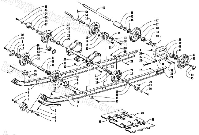 SLIDE RAIL AND TRACK ASSEMBLY diagram