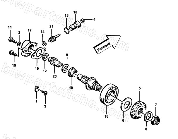 SPEEDOMETER DRIVE ASSEMBLY diagram