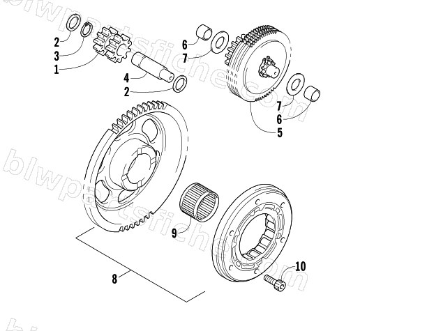 STARTER CLUTCH ASSEMBLY diagram