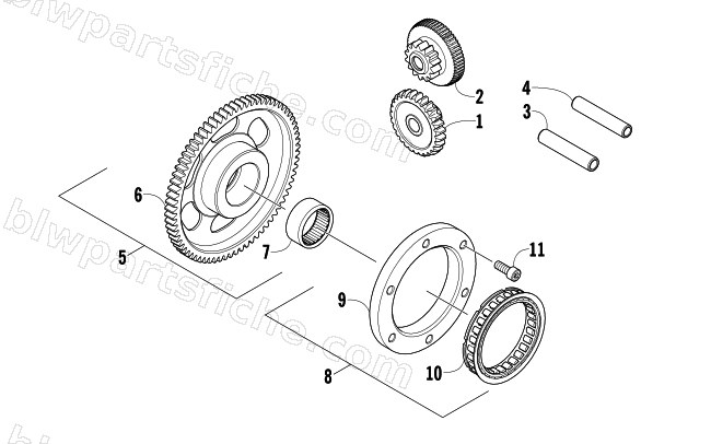 STARTER CLUTCH ASSEMBLY diagram