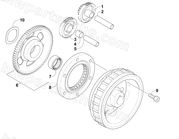 STARTER CLUTCH ASSEMBLY diagram