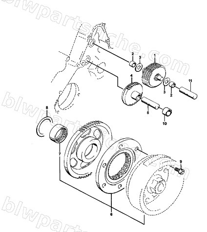 STARTER CLUTCH ASSEMBLY diagram