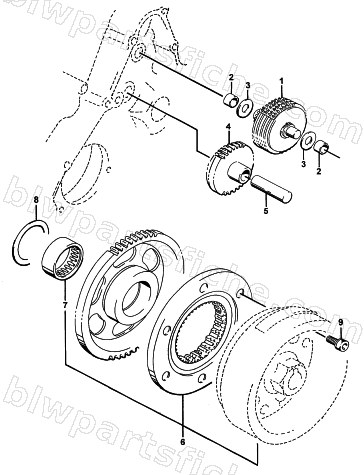 STARTER CLUTCH ASSEMBLY diagram