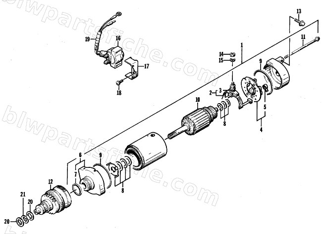 STARTER MOTOR diagram
