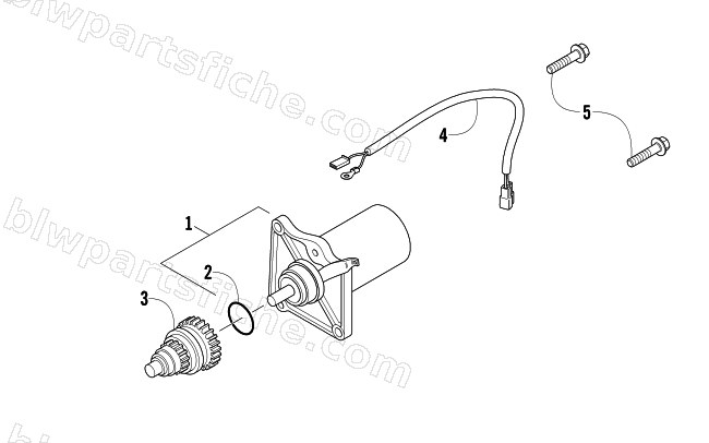 STARTER MOTOR ASSEMBLY diagram