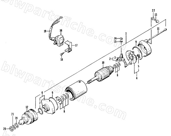 STARTER MOTOR ASSEMBLY diagram