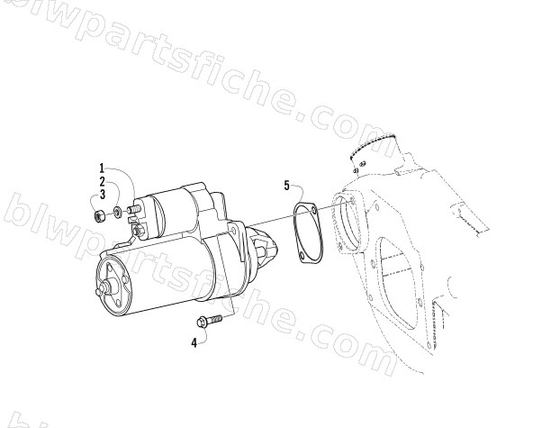 STARTER MOTOR ASSEMBLY diagram