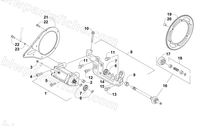 STARTER MOTOR ASSEMBLY diagram