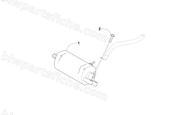 STARTER MOTOR ASSEMBLY diagram