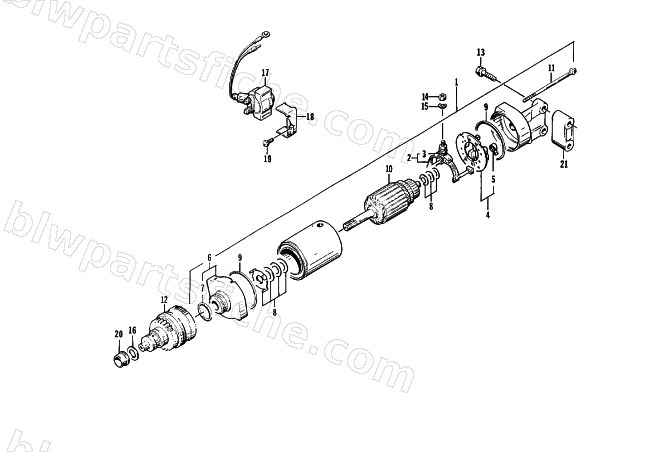 STARTER MOTOR ASSEMBLY diagram