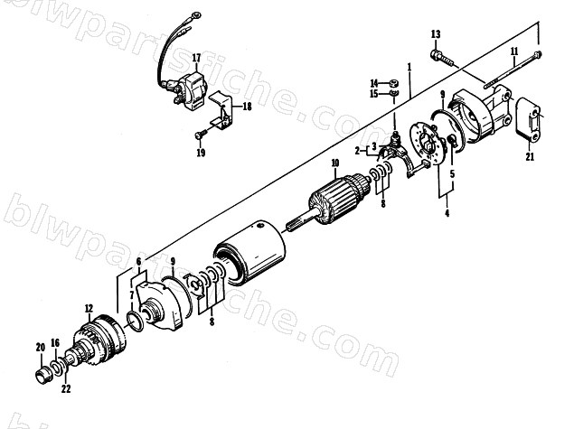 STARTER MOTOR ASSEMBLY diagram