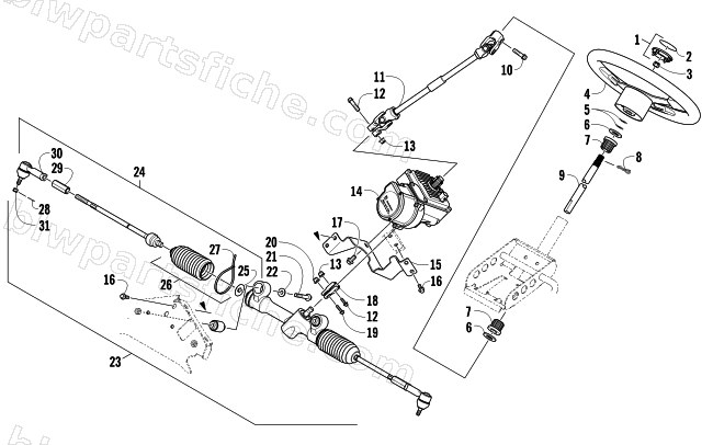 STEERING ASSEMBLY diagram