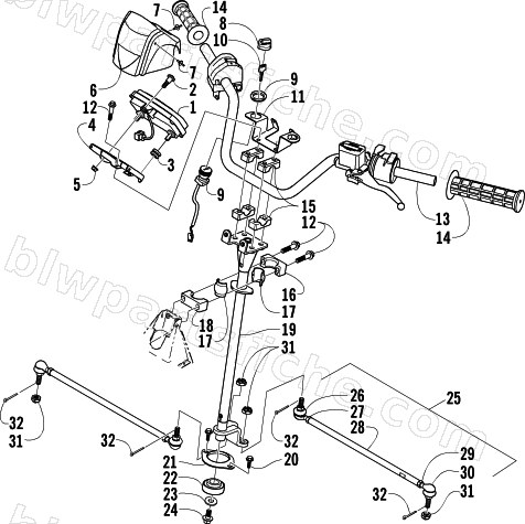 STEERING ASSEMBLY diagram