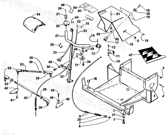 STEERING, FRONT FRAME, AND CONSOLE diagram