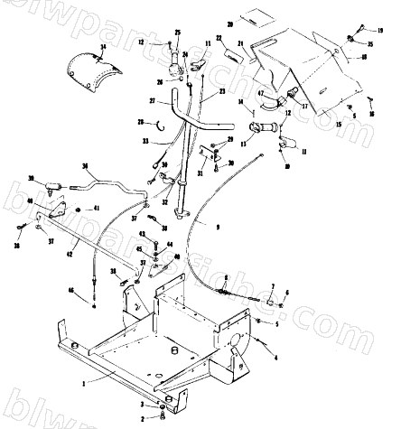 STEERING, FRONT FRAME, AND CONSOLE diagram